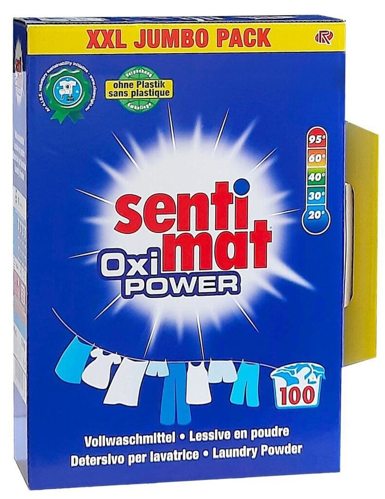 Pesupulber Sentimat XXL Oxi Power 100WL, 5,5 kg hind ja info | Pesuvahendid | kaup24.ee