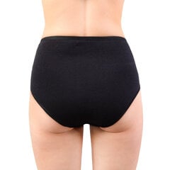 Naiste kõrge vöökohaga aluspüksid, 2 tükki, must hind ja info | Naiste aluspüksid | kaup24.ee