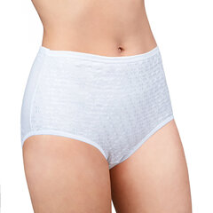 Naiste kõrge vöökohaga aluspüksid, 2 tükki, valge hind ja info | Naiste aluspüksid | kaup24.ee