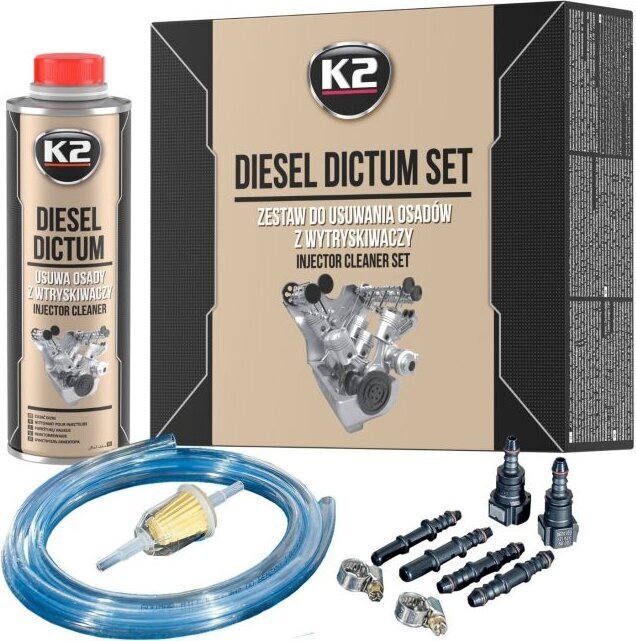 Sissepritsesüsteemi puhastuskomplekt K2 Diesel Dictum, 500 ml цена и информация | Kütuse- ja õlilisandid | kaup24.ee