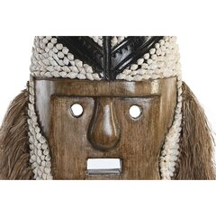 Dekoratiivkuju DKD Home Decor Naturaalne Valge Teokarbid Mask (30 x 10 x 60 cm) цена и информация | Детали интерьера | kaup24.ee