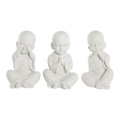 Декоративная фигура DKD Home Decor 24 x 22 x 39 cm Белый Монах Восточный (3 Предметы) цена и информация | Детали интерьера | kaup24.ee