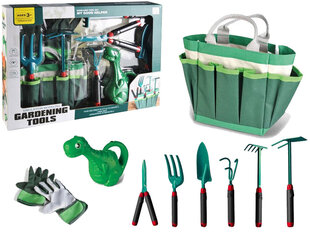 Детский садовый набор Gardening Tools, зеленый цена и информация | Игрушки для мальчиков | kaup24.ee