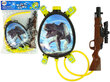 Mänguveepüstol koos seljakoti ja dinosaurustega LeanToys цена и информация | Mänguasjad (vesi, rand ja liiv) | kaup24.ee