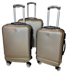 Дорожный чемодан Airtex, маленький, цвета шампанского, 652/20 цена и информация | Чемоданы, дорожные сумки | kaup24.ee
