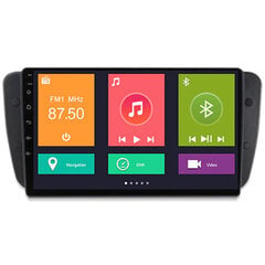 SEAT IBIZA 2009-13 Android-мультимедиа 9-дюймовый экран Автомагнитола GPS/WIFI/Bluetooth цена и информация | Автомагнитолы, мультимедиа | kaup24.ee
