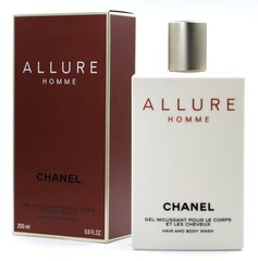 Гель для душа для мужчин Chanel Allure Homme, 200 мл цена и информация | Масла, гели для душа | kaup24.ee