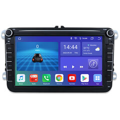 VOLKSWAGEN SKODA SEAT UNIVERSALI 2003-13 Android мультимедиа Экран 8 дюймов Экран Авторадио GPS/WIFI/Bluetooth цена и информация | Автомагнитолы, мультимедиа | kaup24.ee