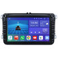 VOLKSWAGEN SKODA SEAT UNIVERSALI 2003-13 Android multimeedia 8" ekraan Ekraan Autoraadio GPS/WIFI/Bluetooth hind ja info | Autoraadiod, multimeedia | kaup24.ee