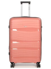 Большой дорожный чемодан Airtex, золото, 283/л цена и информация | Чемоданы, дорожные сумки | kaup24.ee