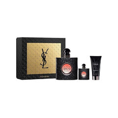 Kinkekomplekt naistele Yves Saint Laurent Black Opium: parfüümvesi EDP 50 ml + EDP 7,5 ml + ihupiim 50 ml hind ja info | Naiste parfüümid | kaup24.ee