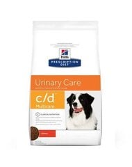 Hill's сухой корм Prescription Diet Canine c/d Multicare, 12 кг цена и информация | Сухой корм для собак | kaup24.ee