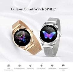 G. Rossi SW017 Gold/Black цена и информация | Смарт-часы (smartwatch) | kaup24.ee