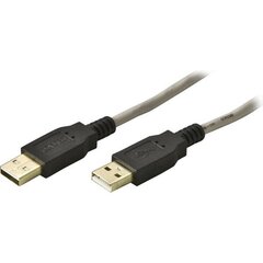 Kaabel DELTACO USB 2.0 "A-A", 2,0 m, valge-must / USB2-8-K hind ja info | Kaablid ja juhtmed | kaup24.ee