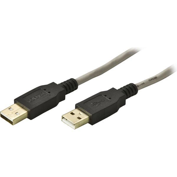 Kaabel DELTACO USB 2.0 "A-A", 2,0 m, valge-must / USB2-8-K цена и информация | Kaablid ja juhtmed | kaup24.ee
