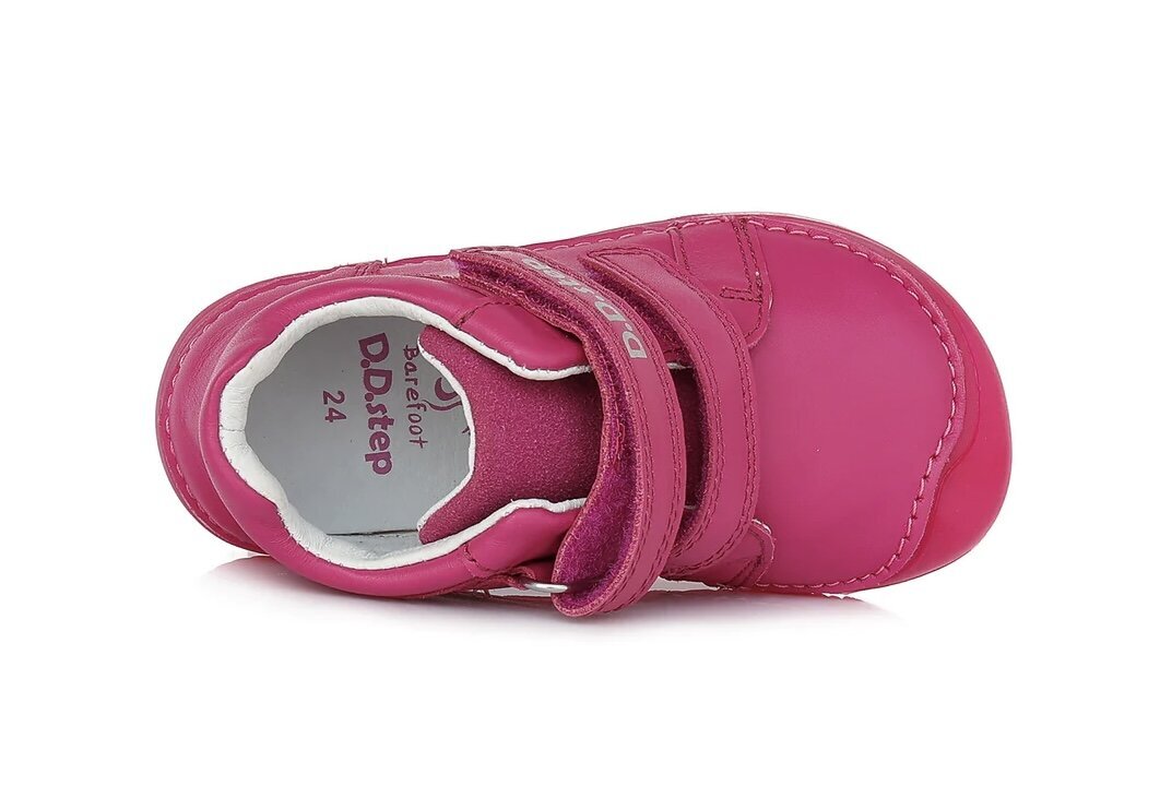 Nahast saapad tüdrukutele D.D.STEP. S073-399A. Dark Pink. hind ja info | Laste saapad | kaup24.ee