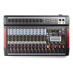 PDM-T1204 Сценический микшер 12-канальный DSP/MP3 цена и информация | DJ пульты | kaup24.ee