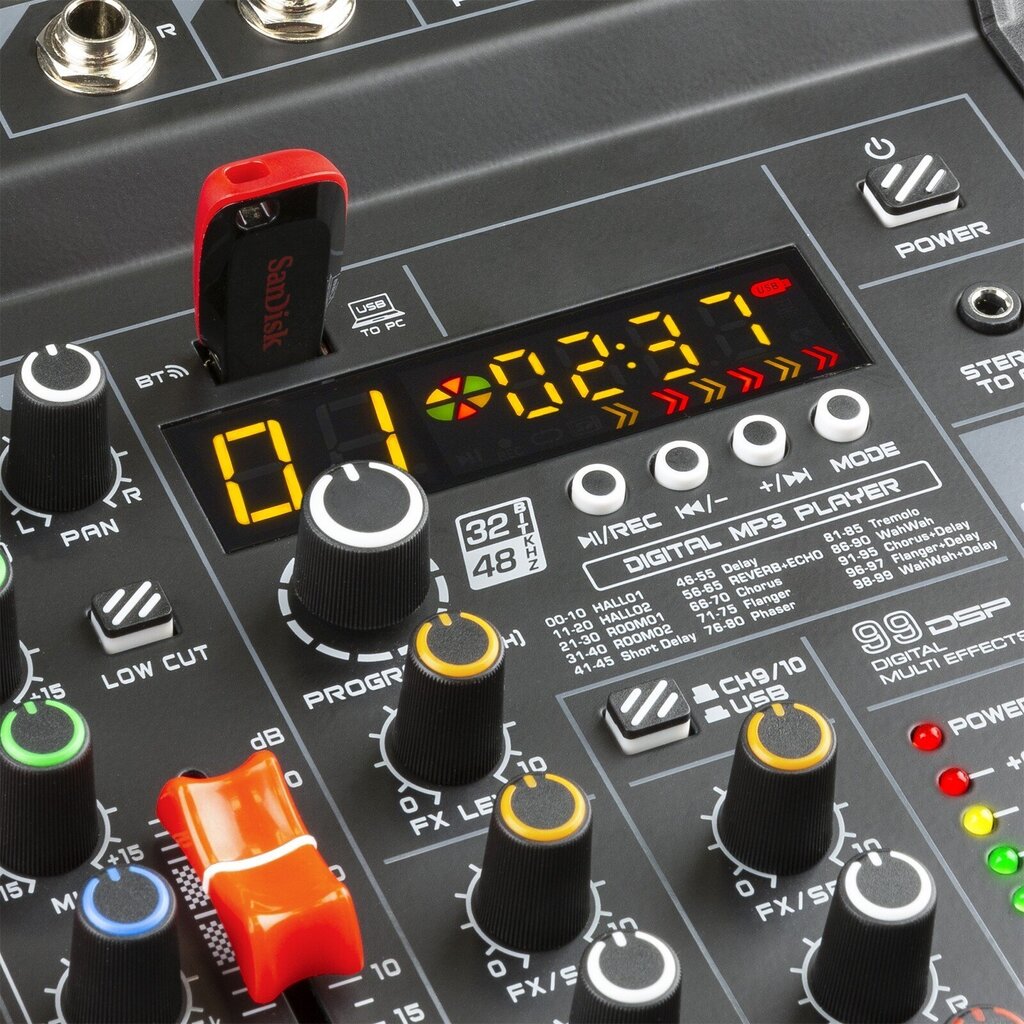 Vonyx VM-KG06 muusikamikseri 6-kanaliline BT/DSP/USB liides цена и информация | DJ puldid | kaup24.ee