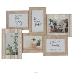 Fotoraam DKD Home Decor Kristall Naturaalne Puit MDF Skandinaavia (51,5 x 1,8 x 34 cm) hind ja info | Pildiraamid | kaup24.ee