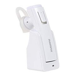 Remax RB-T6C Car Multipoint / HD Balss / A2DP / Bluetooth 4.1 Wireless Headset EarPhone with Charging Dock White hind ja info | Käed-vabad seadmed | kaup24.ee