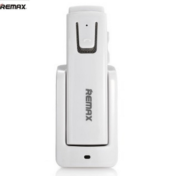 Remax RB-T6C Car Multipoint / HD Balss / A2DP / Bluetooth 4.1 Wireless Headset EarPhone with Charging Dock White цена и информация | Käed-vabad seadmed | kaup24.ee