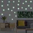 Glow in the Dark Stars vinüülist seinakleebised - 850 tk