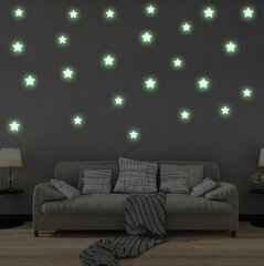 Glow in the Dark Stars vinüülist seinakleebised - 850 tk цена и информация | Декоративные наклейки | kaup24.ee