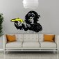 Banaaniga ahvi grafiti sisekujundusega vinüülist seinakleebis Banksy Monkey – 100 x 68cm hind ja info | Seinakleebised | kaup24.ee