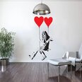 Banksy grafiti vinüülist seinakleebis – südameõhupallidega tüdruk, sisekujundus – 120 x 81 cm