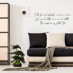 Vinüülist seinakleebis tekstikirjaga kleebis – 120 x 35 cm цена и информация | Декоративные наклейки | kaup24.ee