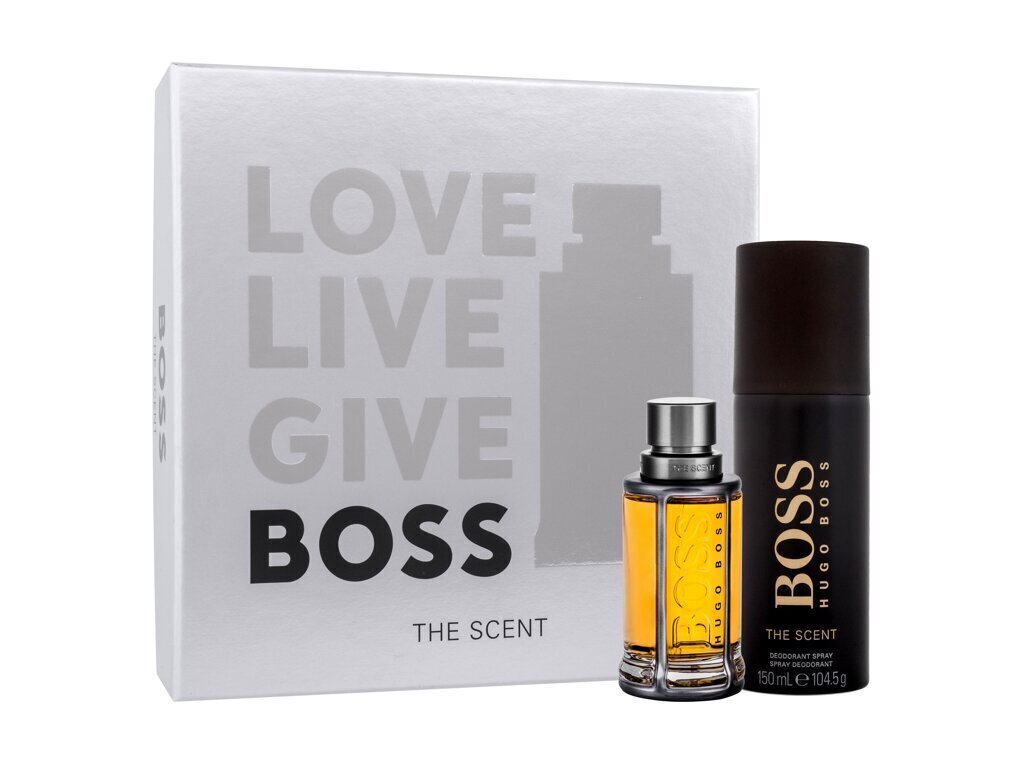 Komplekt Hugo Boss Fragrance The Scent for Scent: tualettvesi EDT, 50ml + deodorant, 150ml hind ja info | Meeste parfüümid | kaup24.ee