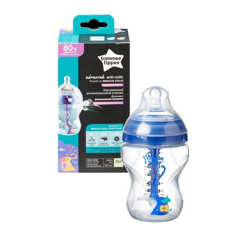 Pudel Tommee Tippee Anti-Colic 0+ kuud, 260 ml hind ja info | Lutipudelid ja aksessuaarid | kaup24.ee