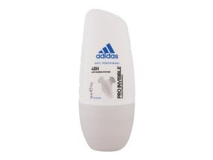 Дезодорант шариковый Adidas Pro Invisible, 50 мл цена и информация | Дезодоранты | kaup24.ee
