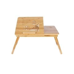 Reguleeritav bambusest kaasaskantav laud SONGMICS hind ja info | Sülearvuti tarvikud | kaup24.ee