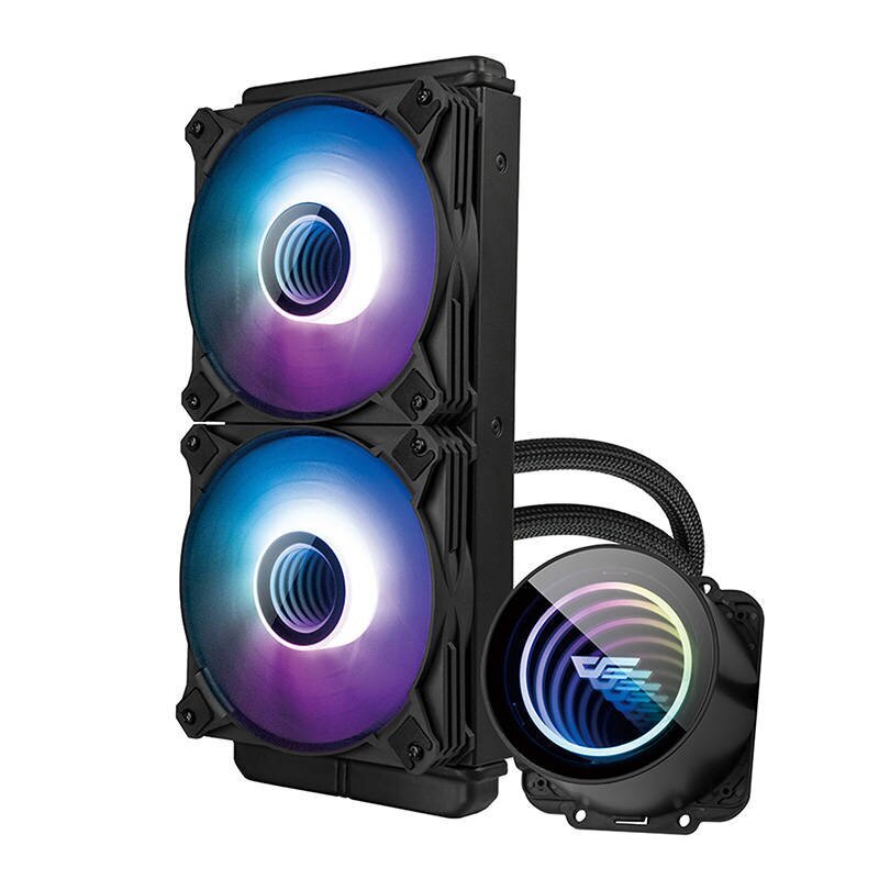 Darkflash DX240 V2.6 ARGB PC Water Cooling 2x 120x120 (Black) цена и информация | Protsessori jahutid | kaup24.ee