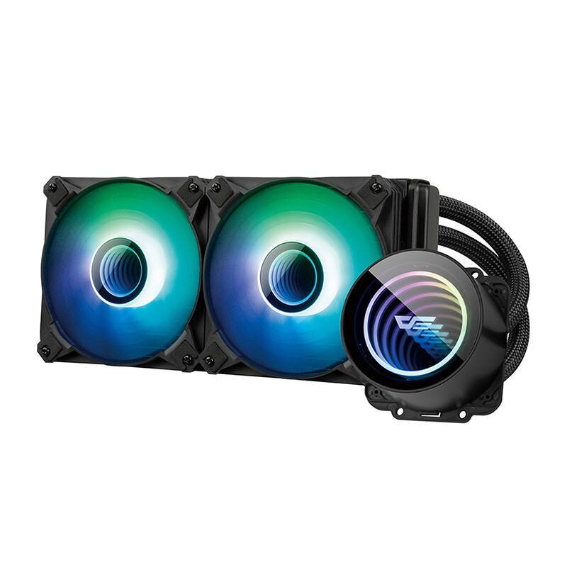 Darkflash DX240 V2.6 ARGB PC Water Cooling 2x 120x120 (Black) цена и информация | Protsessori jahutid | kaup24.ee