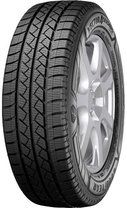 Goodyear Vector 4Seasons Cargo 195/75R16C 110 R hind ja info | Lamellrehvid | kaup24.ee