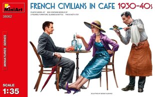 Miniart - French Civilians in Cafe 1930-40s, 1/35, 38062 цена и информация | Склеиваемые модели | kaup24.ee