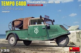 Liimitav mudel MiniArt 38059 Tempo E400 StahlblechPritsche 3-Wheel Truck 1/35 hind ja info | Liimitavad mudelid | kaup24.ee