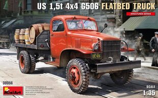 Miniart - US 1,5t 4x4 Chevrolet G506 Flatbed Truck, 1/35, 38056 цена и информация | Склеиваемые модели | kaup24.ee