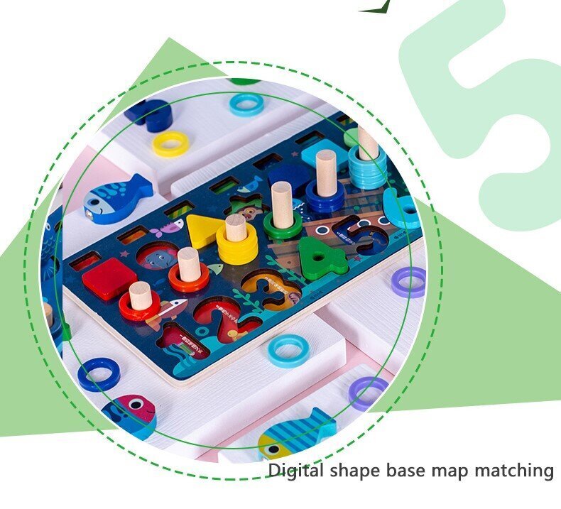 Hariv ja arendav mäng Montessori pusle/sobituslaud; Montessori matching board CSDW-011, 95 tk hind ja info | Tüdrukute mänguasjad | kaup24.ee