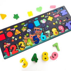 Hariv ja arendav mäng; Montessori pusle; Tee seda ise (DIY) mäng; Montessori sobituslaud; Montessori matching board CSDW-011, 95 tk. цена и информация | Развивающие игрушки | kaup24.ee