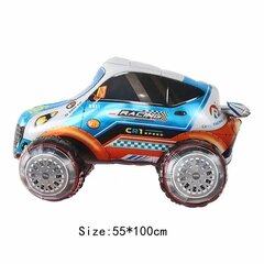 Fooliumist õhupall 4D võidusõiduauto SET2, 1 tk цена и информация | Шарики | kaup24.ee