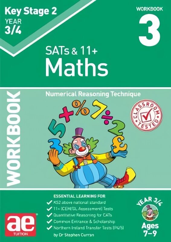 KS2 Maths Year 3/4 Workbook 3: Numerical Reasoning Technique цена и информация | Noortekirjandus | kaup24.ee