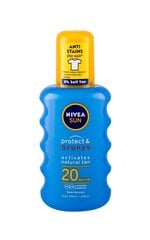 Nivea Sun Protect & Bronze Sun Spray päikesekaitsekreem 200 ml цена и информация | Кремы от загара | kaup24.ee