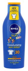 Nivea Sun Kids Sun Lotion Water Resistant SPF30 lastele 200 ml hind ja info | Päikesekreemid | kaup24.ee