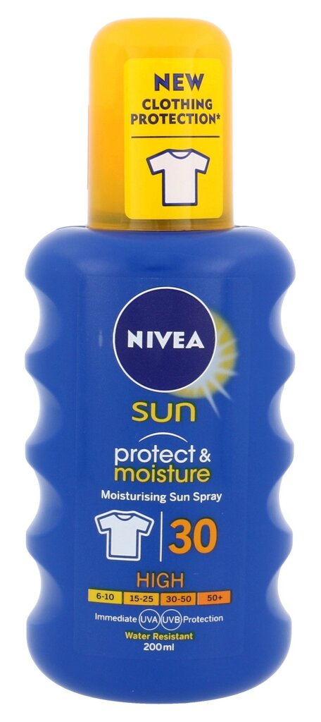 Nivea Sun Protect & Moisture päikesekaitsekreem 200 ml hind ja info | Päikesekreemid | kaup24.ee