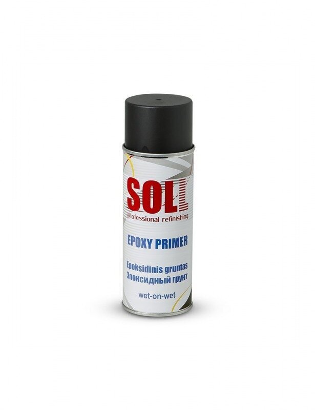 Epoksiid krunt 1K 400 ml SOLL S700029B, must hind ja info | Autokeemia | kaup24.ee