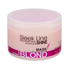 Taastav juuksemask Stapiz Sleek Line Blush Blond 250 ml цена и информация | Маски, масла, сыворотки | kaup24.ee