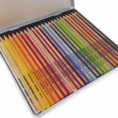 Värvipliiatsid Lyra Graduate 24 värvi, metallist karbis, 2871240 hind ja info | Kunstitarbed, voolimise tarvikud | kaup24.ee